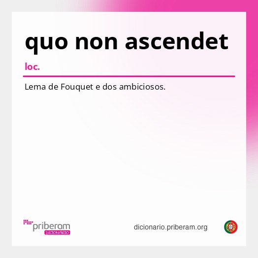 Significado de quo non ascendet